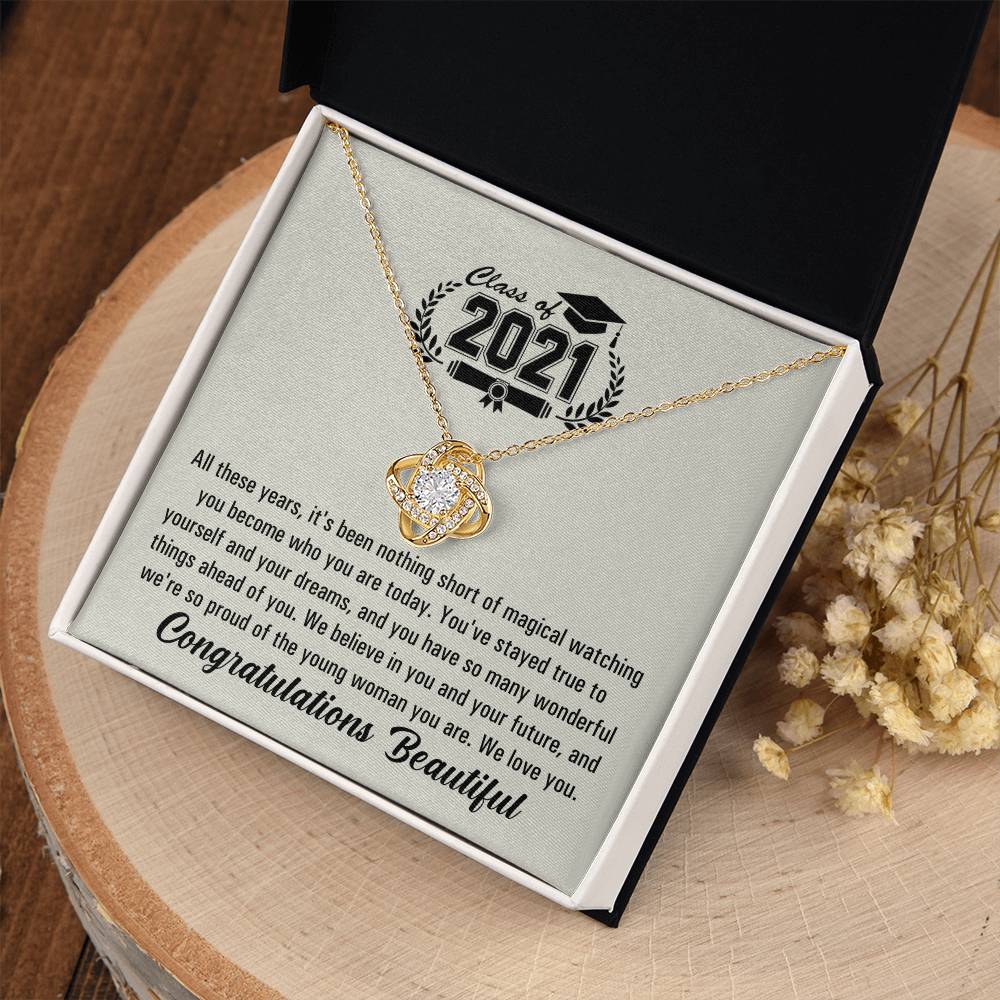 (Almost Gone!) Graduation Necklace - Class Of 2021 - To My Nephew – The Future Is Yours, Happy Graduation