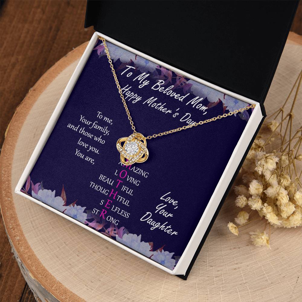 "Mother" Mother's Day Necklace -  To Love For Mom