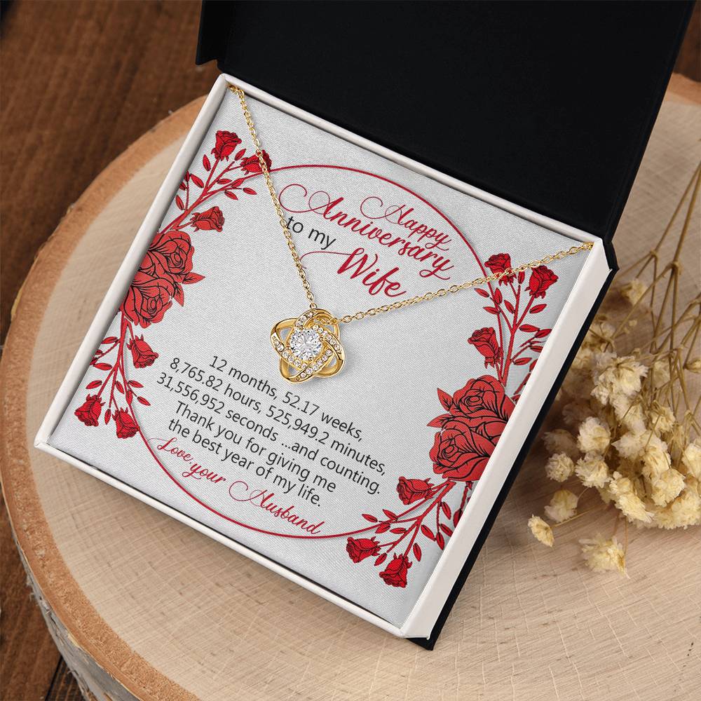 Thanks you for giving me the best year of my life - Happy Aniversary