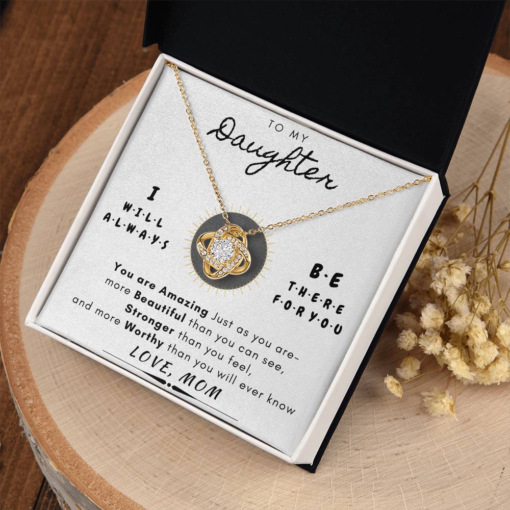 "To My Daughter" Always There for You Necklace Gift Set