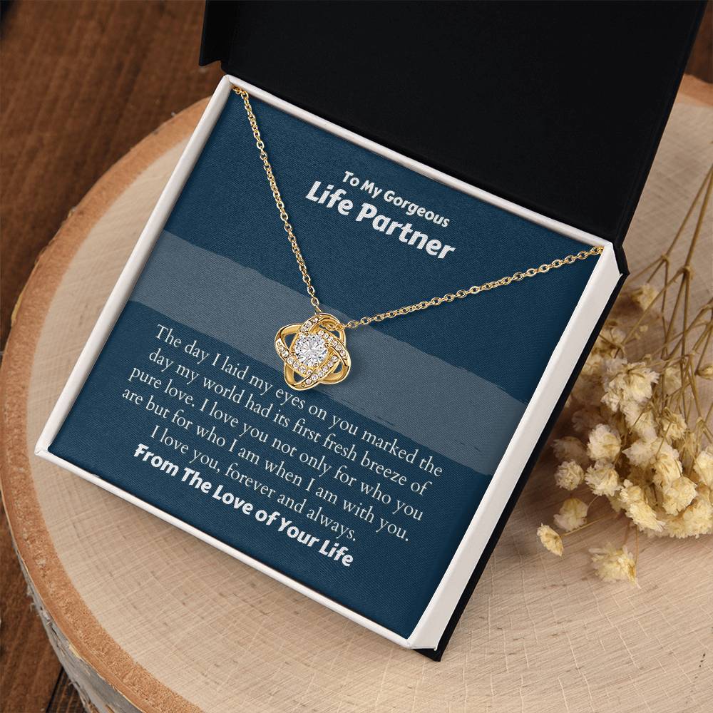 Gorgeous Life Partner Necklace - I love you, forever and always on Anniversary / Valentine’s Day