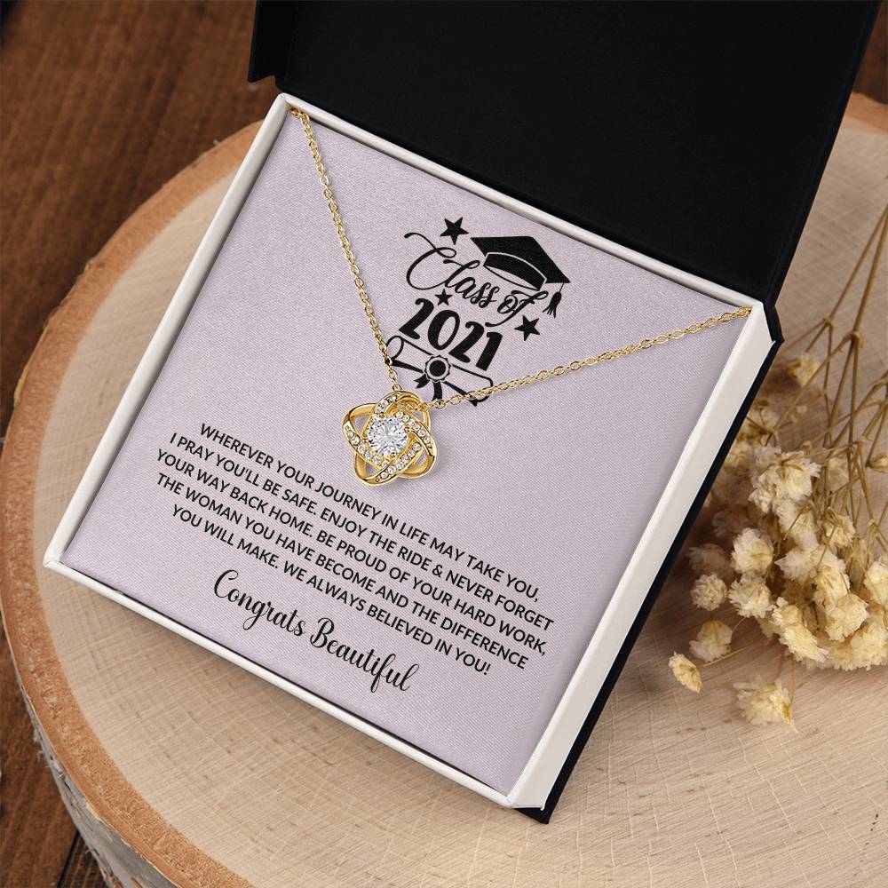 (Almost Gone) Class of 2021 - Enjoy The Ride - Graduation Necklace - Graduation Gift for Boyfriend – Proud of You Forever