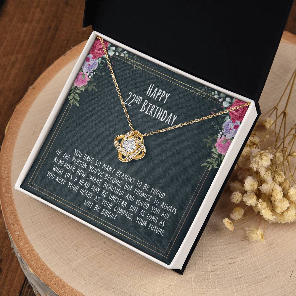 Happy 22 Birthday - Necklace to Dear Friend – So proud of the person you’ve become