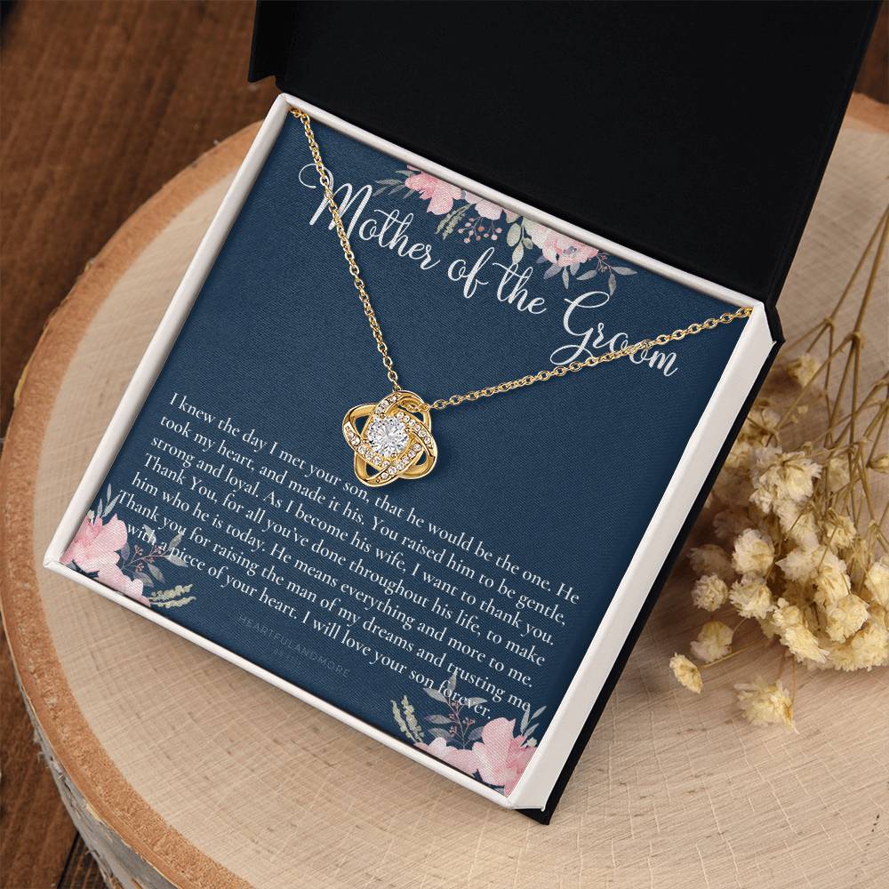 Mother of the Groom Gift Necklace, Wedding Gift, Bridal Party, Rehearsal Dinner, Man of My Dreams, Parent of Groom, Mother in Law Gift