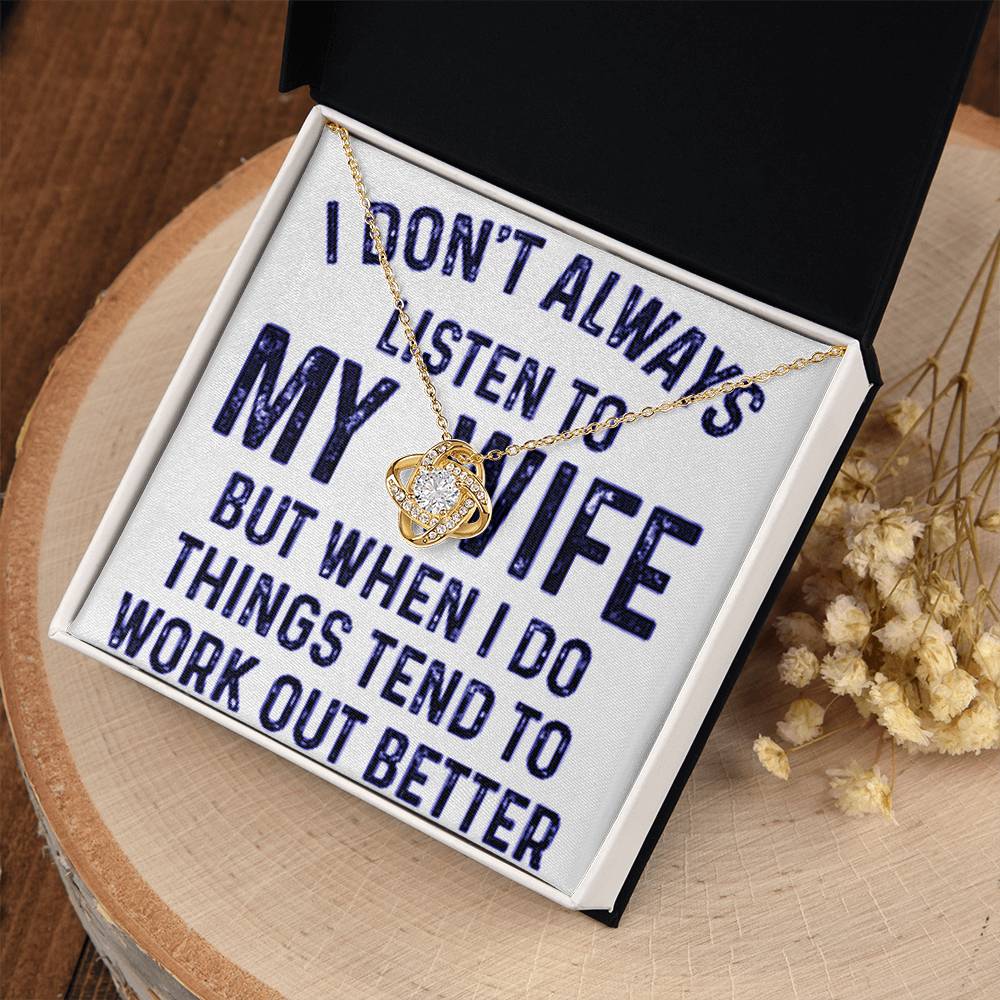 Funny Hubby are You in the Dog House  - Funny Listen to Your Wife Husband to Wife Gift Necklace Im Sorry Present