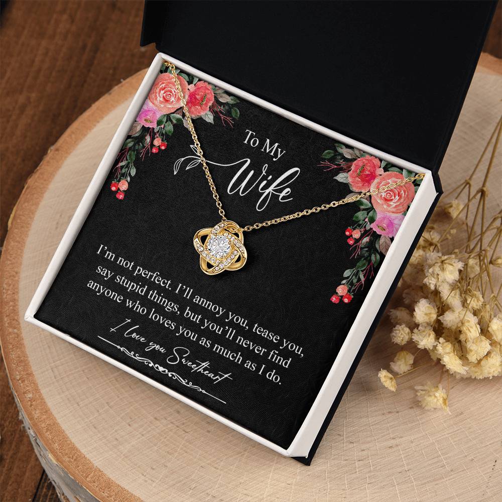 Gift For Wife Necklace - I am Not Perfect