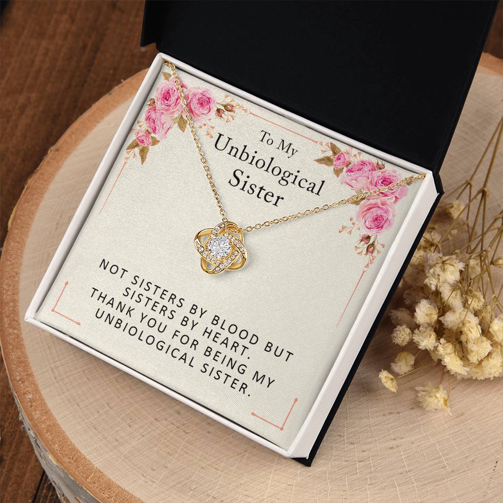 Unbiological Sister Necklace - Birthday Gifts for Best Friend