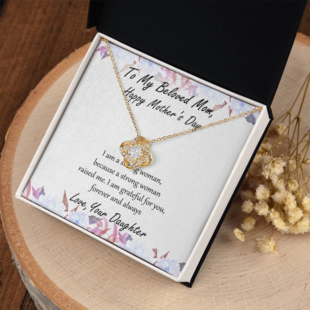 "Forever and Always" Mother's Day Necklace - To Beloved Mom - Happy Mother's Day, Women’s Day
