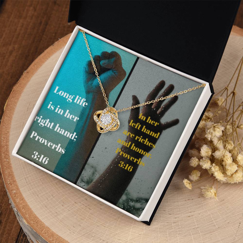 IKE MENS Collage Proverbs Jewelry - Riches of Love and a Long Life Together on Thanksgiving