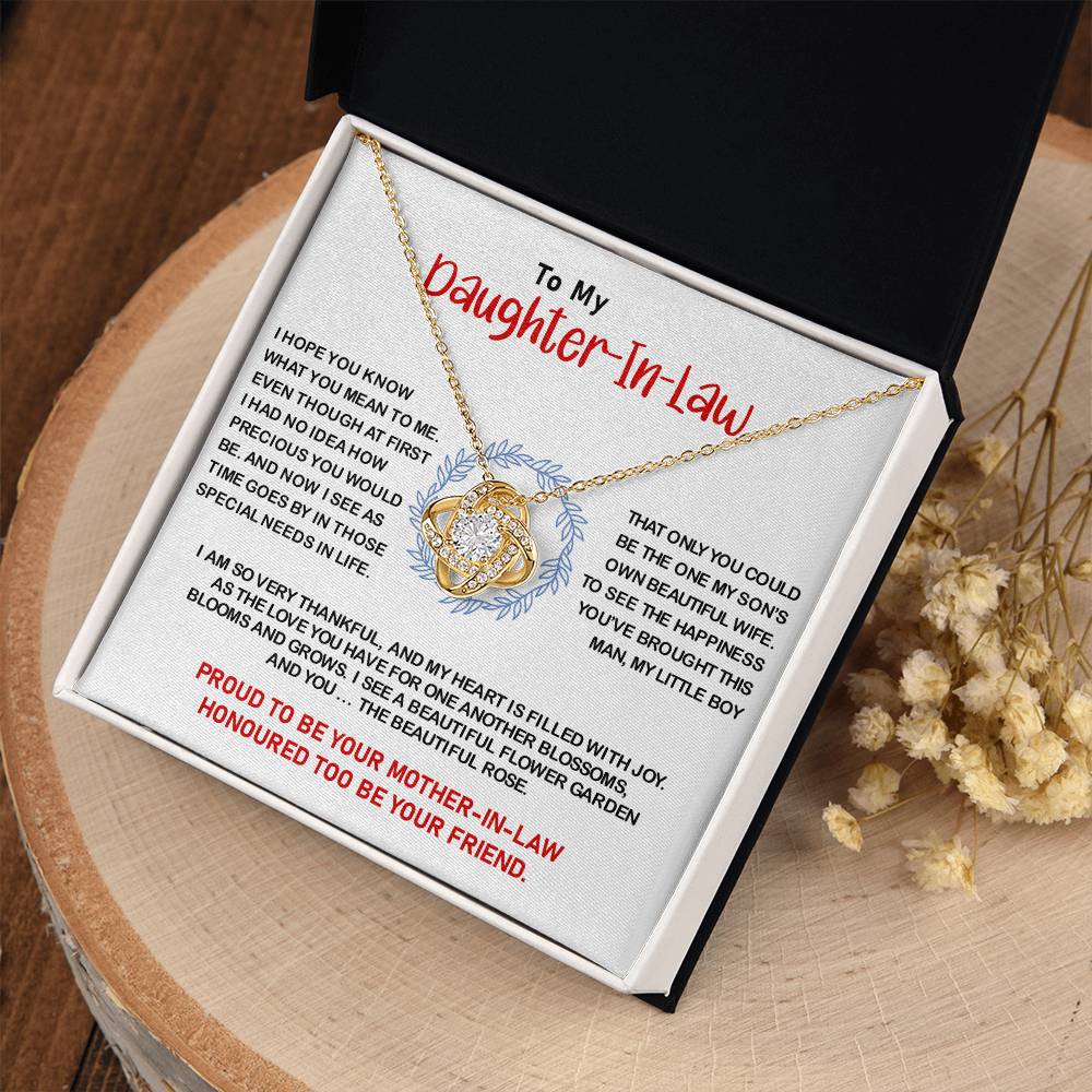 To My Daughter-in-Law | Love Knot Necklace💓