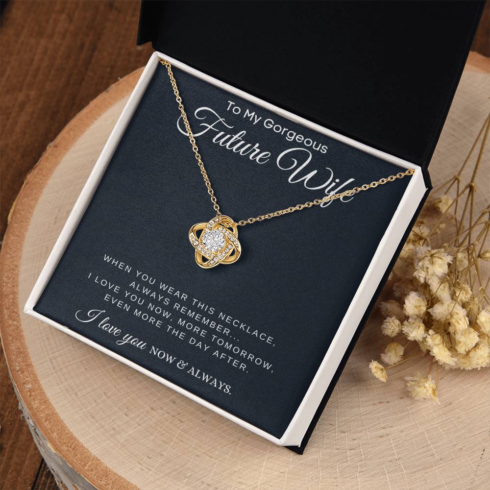 (Almost Gone!) Now & Always - Future Wife Heart Necklace - A Promise of Forever Love – Engagement Gift