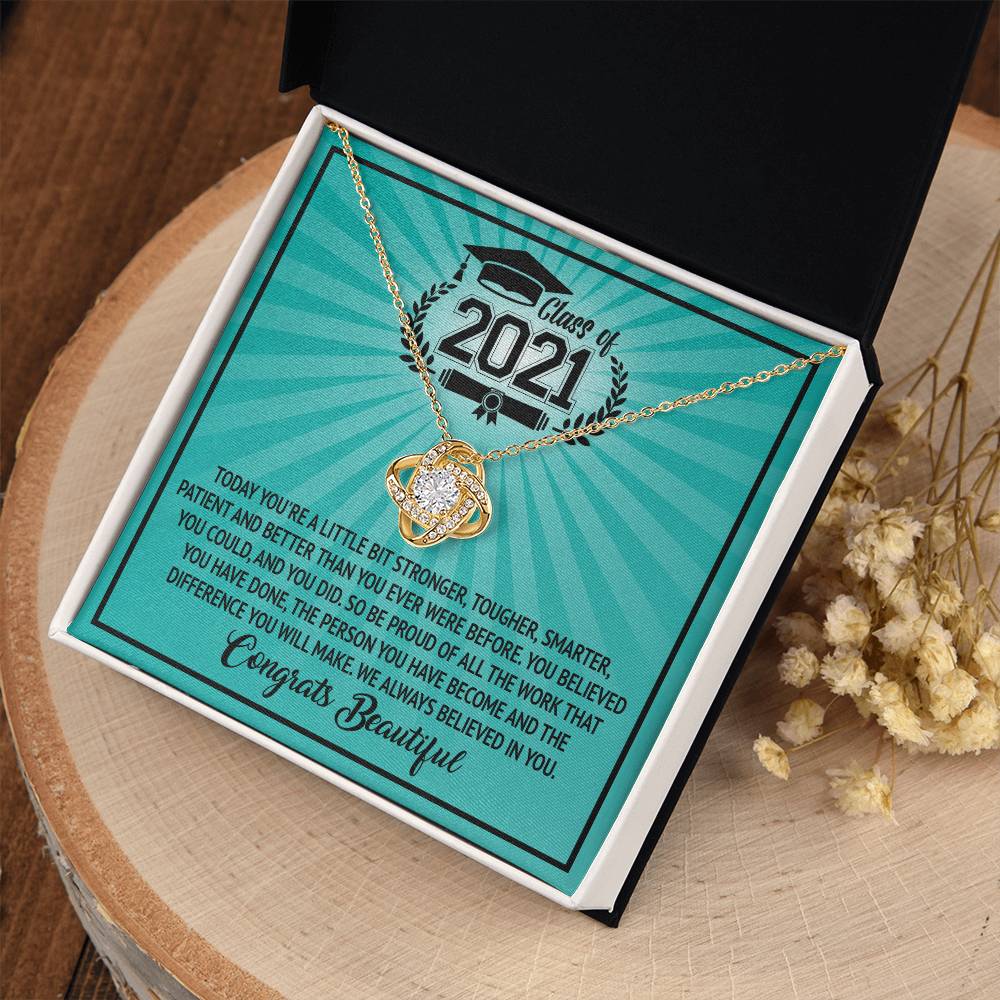 (Almost Gone) Class of 2021 - Graduation Necklace - To My Daughter – Graduation Necklace Gift with Love & Pride
