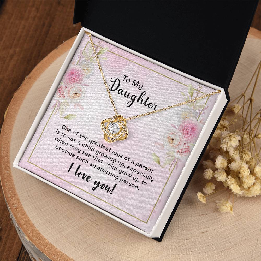 To my Daughter necklace - The Treasure of My Life on Wedding Day