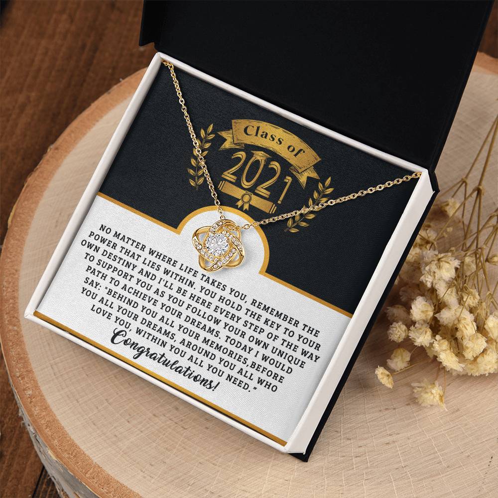 (Almost Gone ) Class of 2021 - Class 2021 - Necklace - Congratulations - Happy Graduation Day