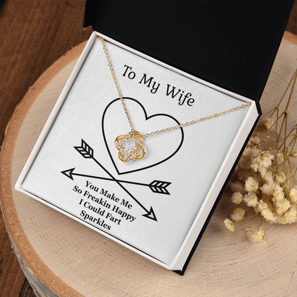 Jewelry Gift For Wife,The Love Knot Necklace, Anniversary Gift From Husband