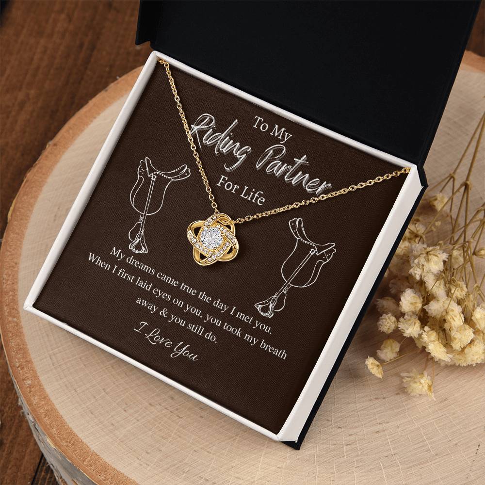 "You Still Do" Love Knot Necklace (Riding Partner Edition) - Together In Love & In The Saddle