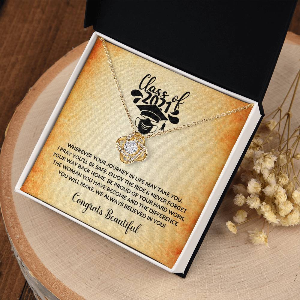 (Almost Gone) Class of 2021 - Always Believed In You - Graduation Necklace