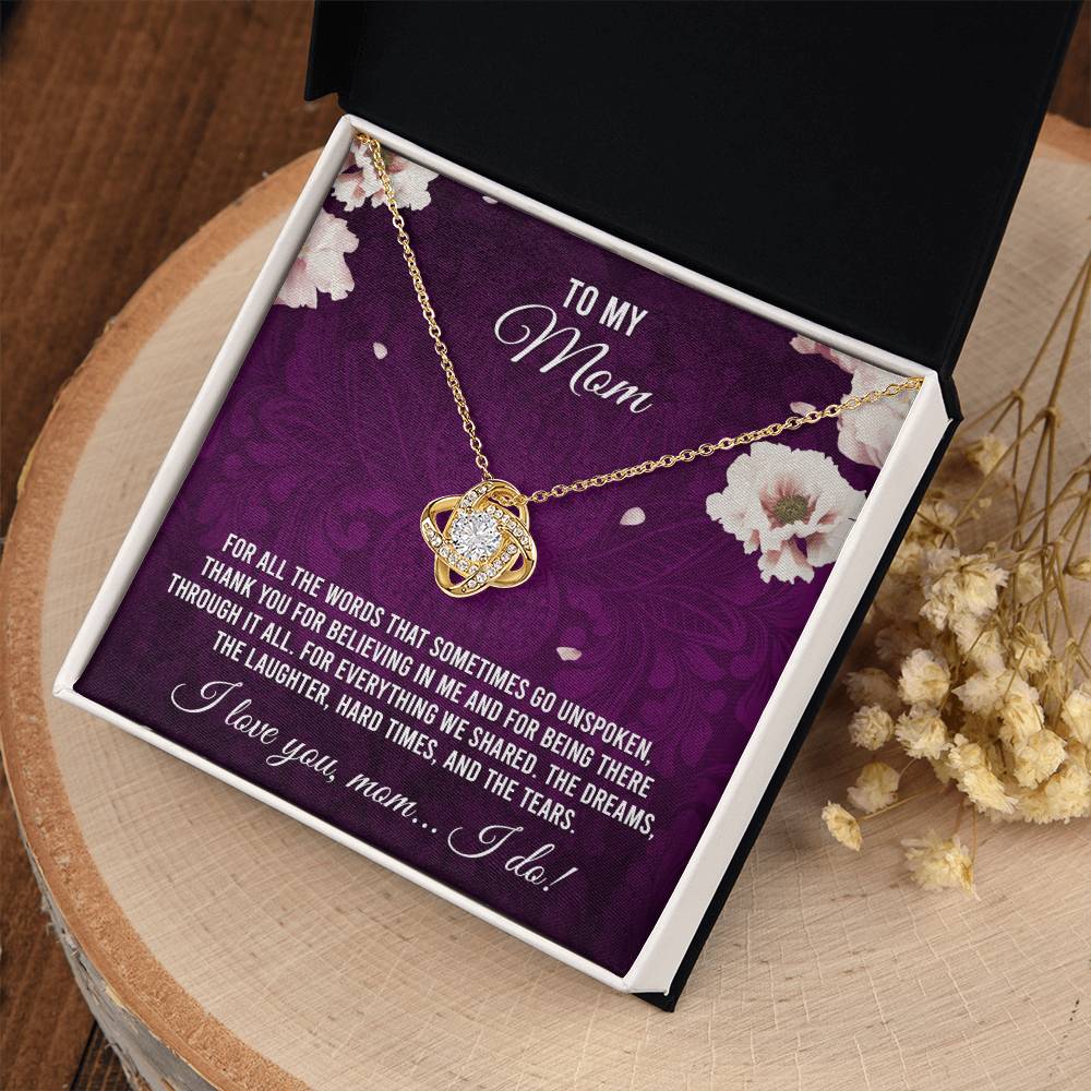 To My Mom - I Love You Necklace