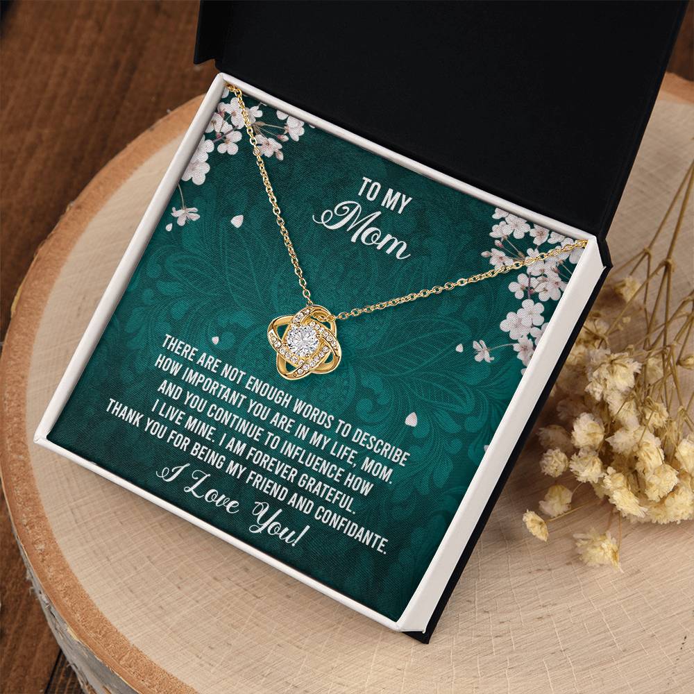 To My Mom - I Love You Necklace