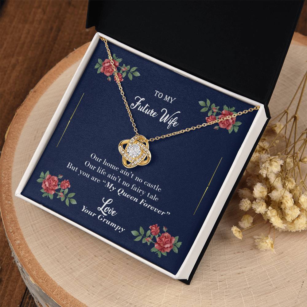 "Furute Wife" - Love Knot Necklace - To My Wife, Bride, Girlfriend