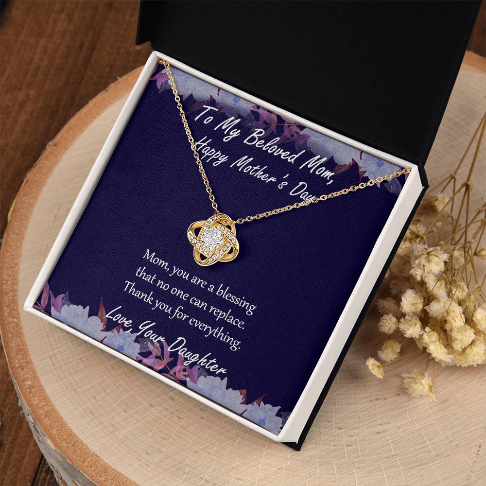 "Blessing" - Mother's Day Necklace -  To My Belong Mom - Happy Mother's Day