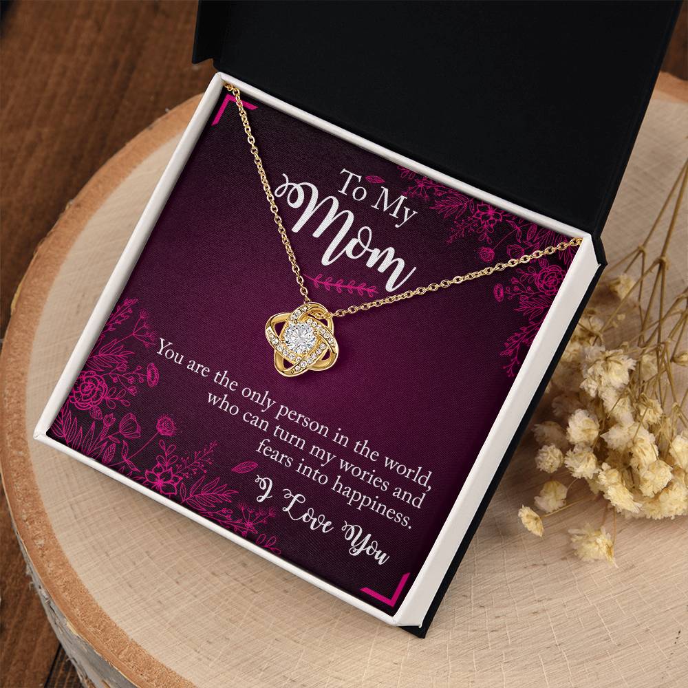 "A Special Bond" - the Love Knot Necklace -  To My Mom - Mother’s Day, Women’s Day, Thank You Gift