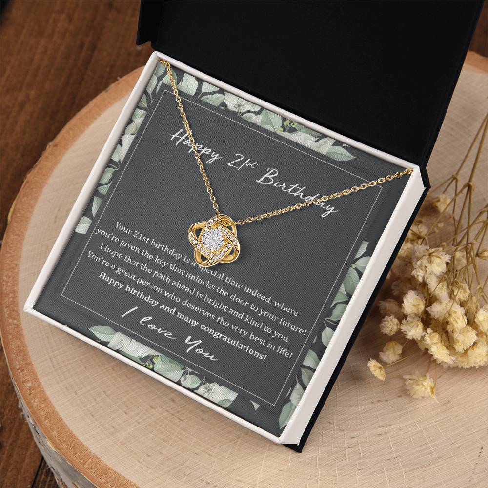 21st Birthday Gift Necklace: Birthday Gift For Daughter, Bestfriend, Niece, Granddaughter, Jewelry Gift For Her Birthday