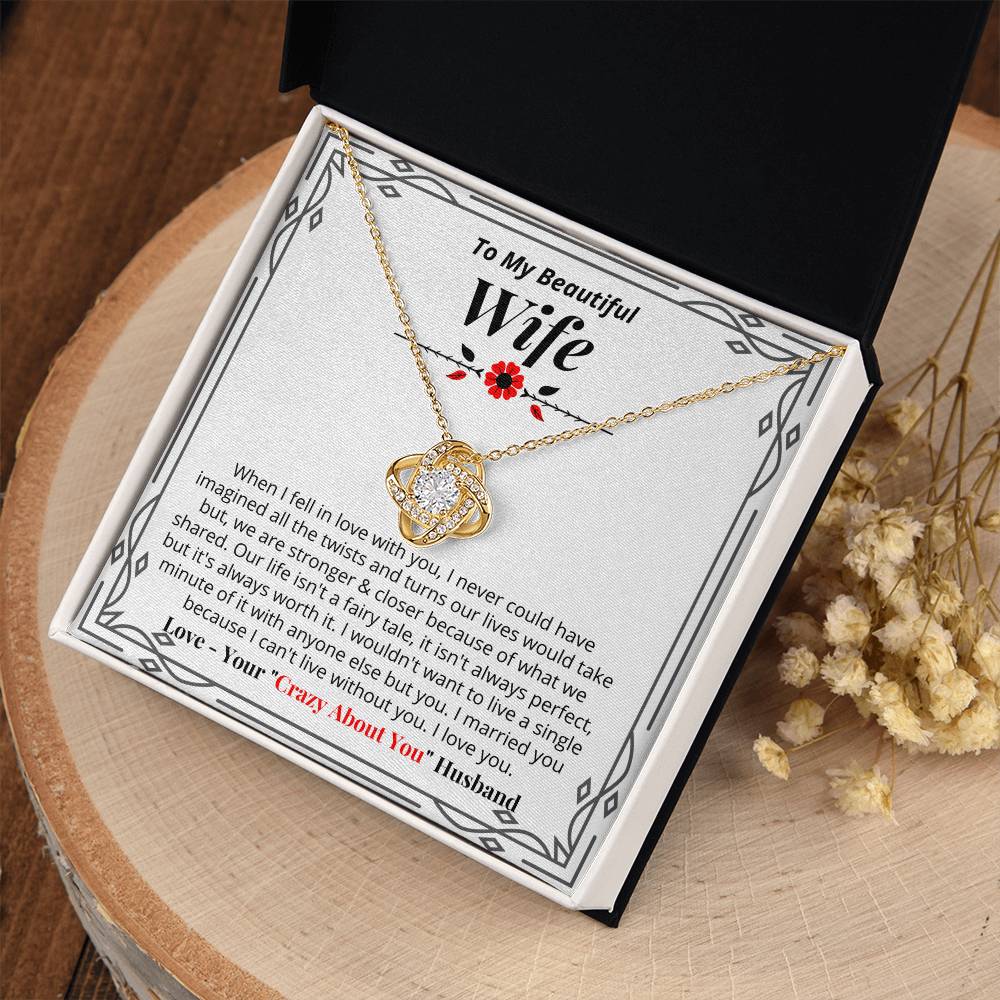 To My Wife - I Can't Live Without You - Necklace