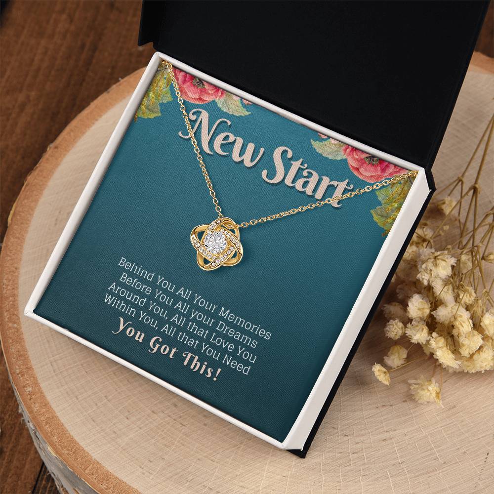 New Start You Got This Strength Knot Neckalce