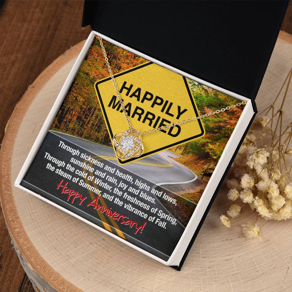 Happily Married Anniversary Necklace