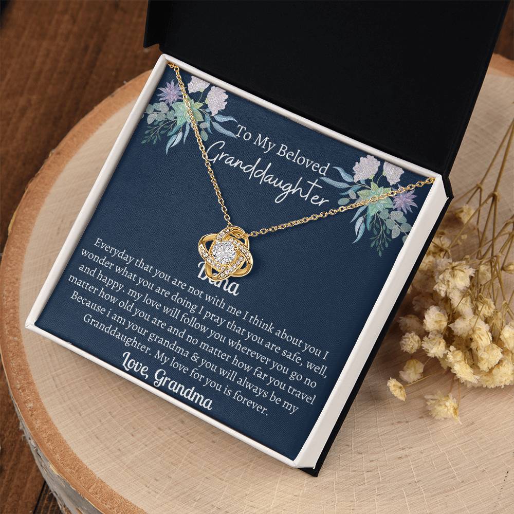 Gift for Granddaughter – My love will follow you wherever you go - Birthday