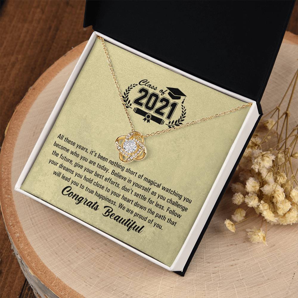 (Almost Gone!) Graduation Necklace - Follow Your Dreams - Class of 2021 Graduation