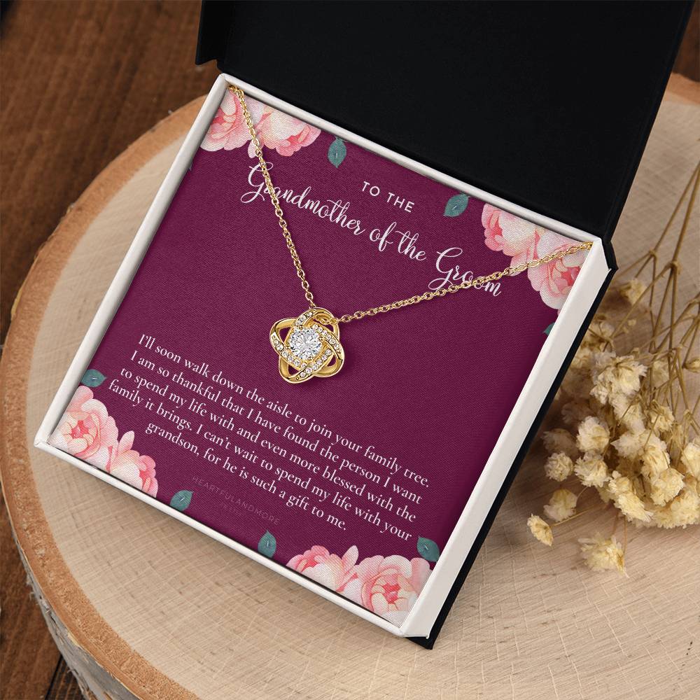 Grandmother of the Groom Gift Necklace, Grandma Wedding Gift, Nana, Bridal Shower, Rehearsal Dinner, Thank You Gift
