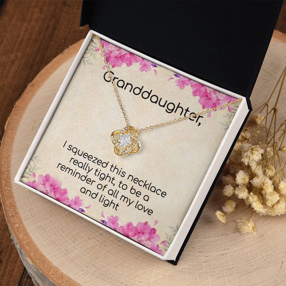 Granddaughter Love and Light Sparkling Necklace