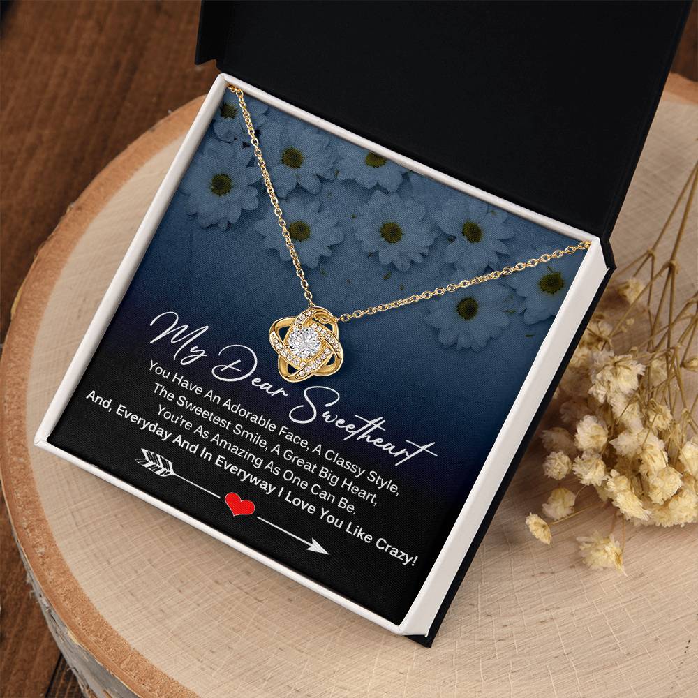 My Dear SweetHeart Necklace - I Love You Like Crazy