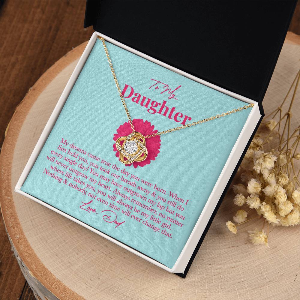 Dad Daughter Necklace - Always Remember, You’re My Little Girl on New Year’s Eve
