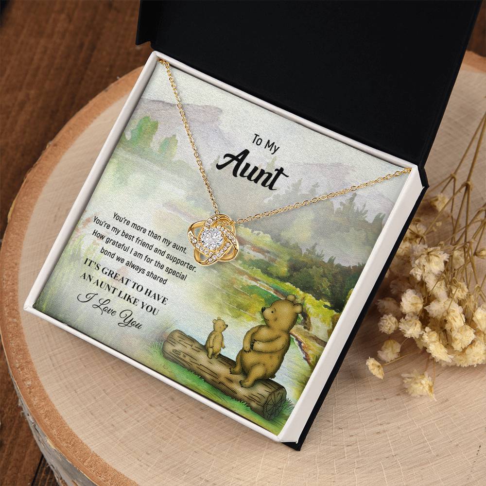 Necklace to My Aunt – It’s great to have an aunt like you - Mother’s Day