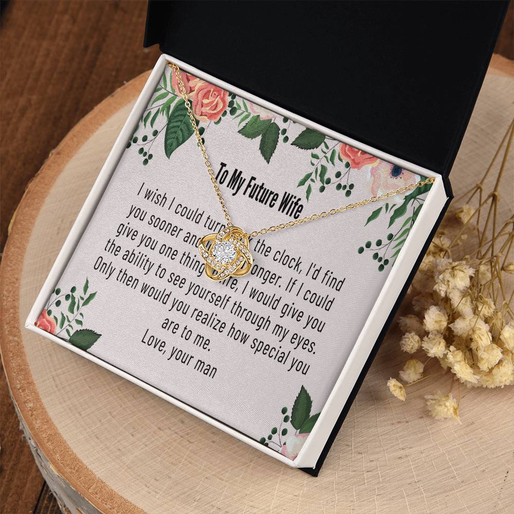 To My Future Wife Love You To The Moon Necklace, Future Wife Gift, Engagement Gift For Her, Future Wife Gift, Romantic Jewelry Gift