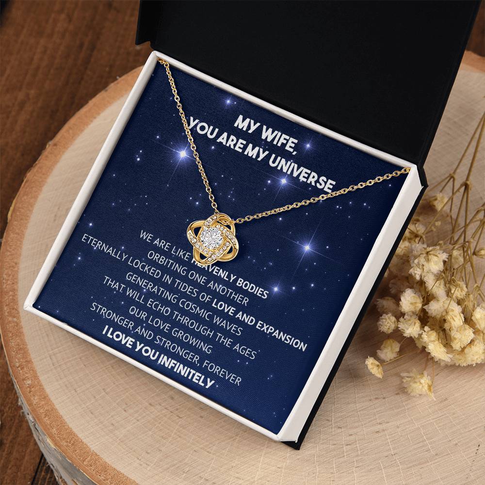 You Are My Universe - Necklace - To My Wife - My Eternal Love on Christmas