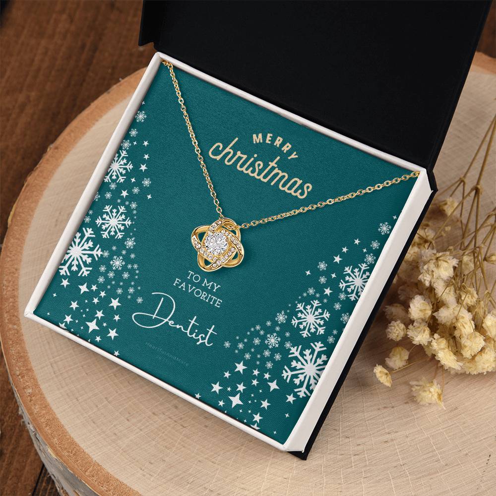 Christmas Gift for Dentist, Necklace Gift for Woman Dentist, To My Favorite Dentist, Merry Christmas, X-Mas Jewelry Gift for Dentist