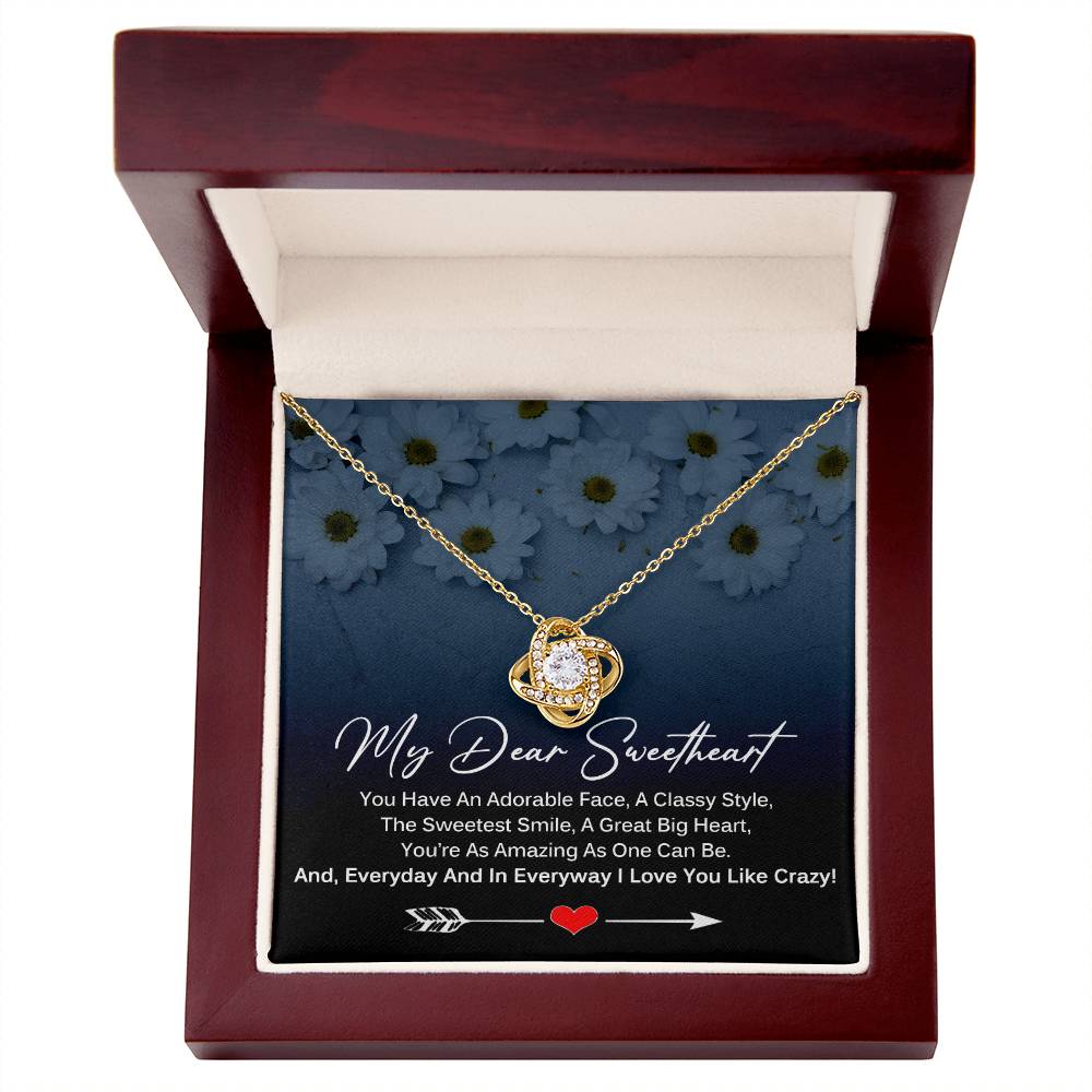 My Dear SweetHeart Necklace - I Love You Like Crazy
