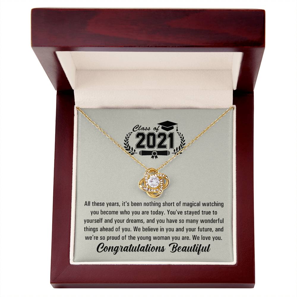 (Almost Gone!) Graduation Necklace - Class Of 2021 - To My Nephew – The Future Is Yours, Happy Graduation