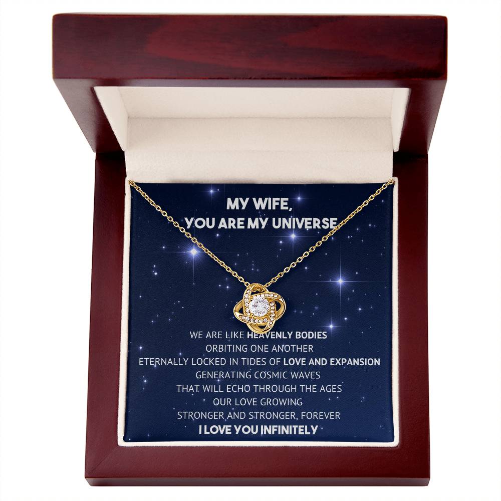You Are My Universe - Necklace - To My Wife - My Eternal Love on Christmas