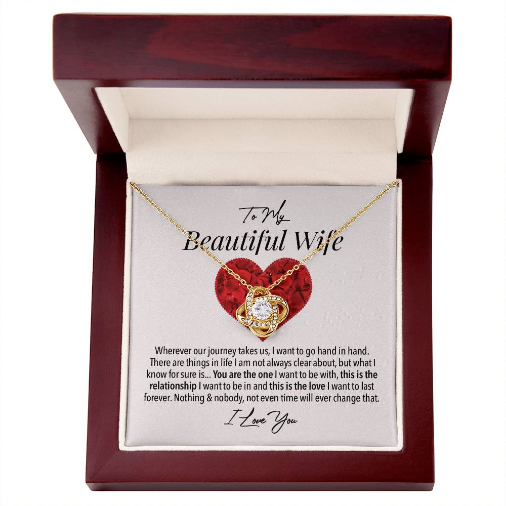 Wife Forever Love Necklace - My Dearest Woman on Wedding Day
