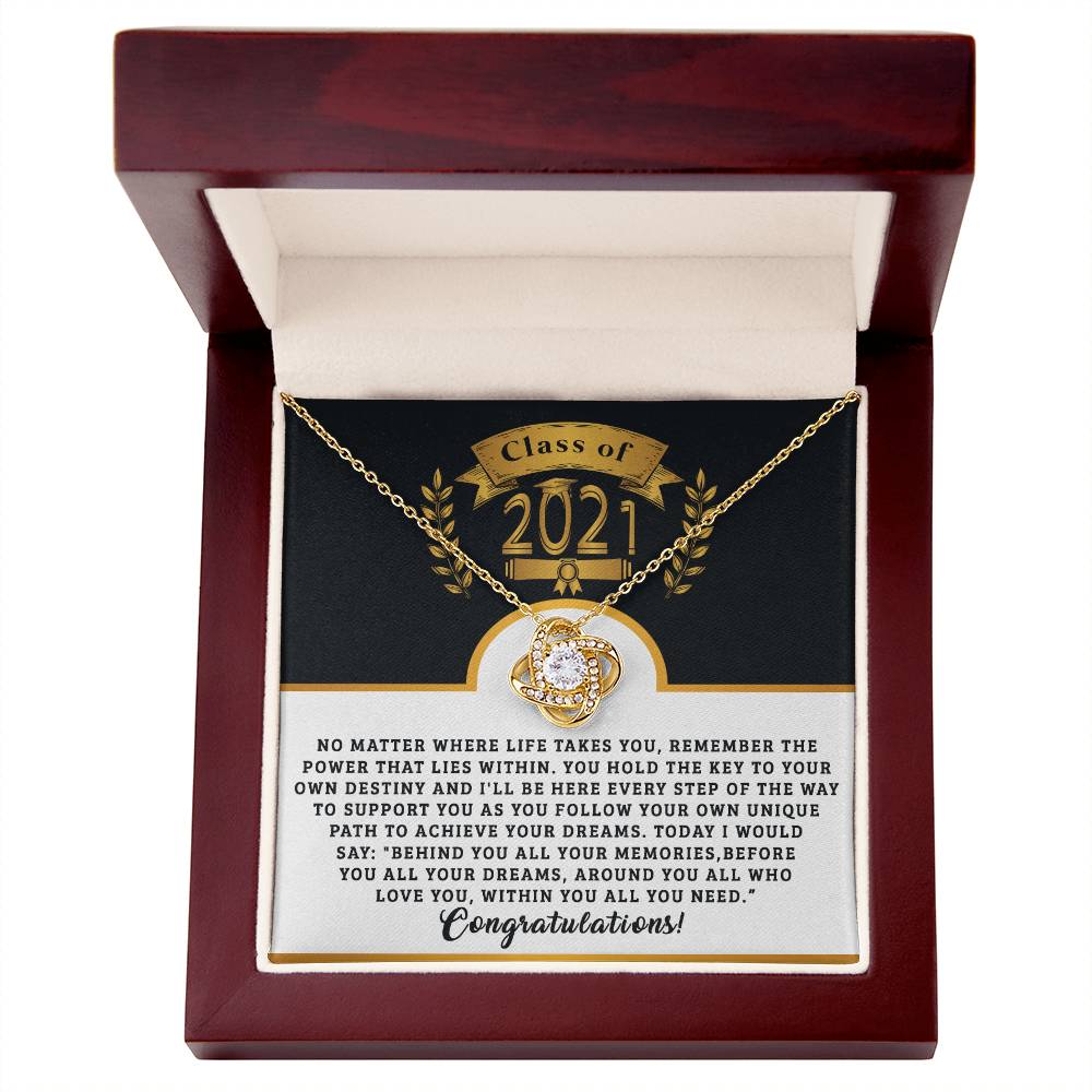 (Almost Gone ) Class of 2021 - Class 2021 - Necklace - Congratulations - Happy Graduation Day