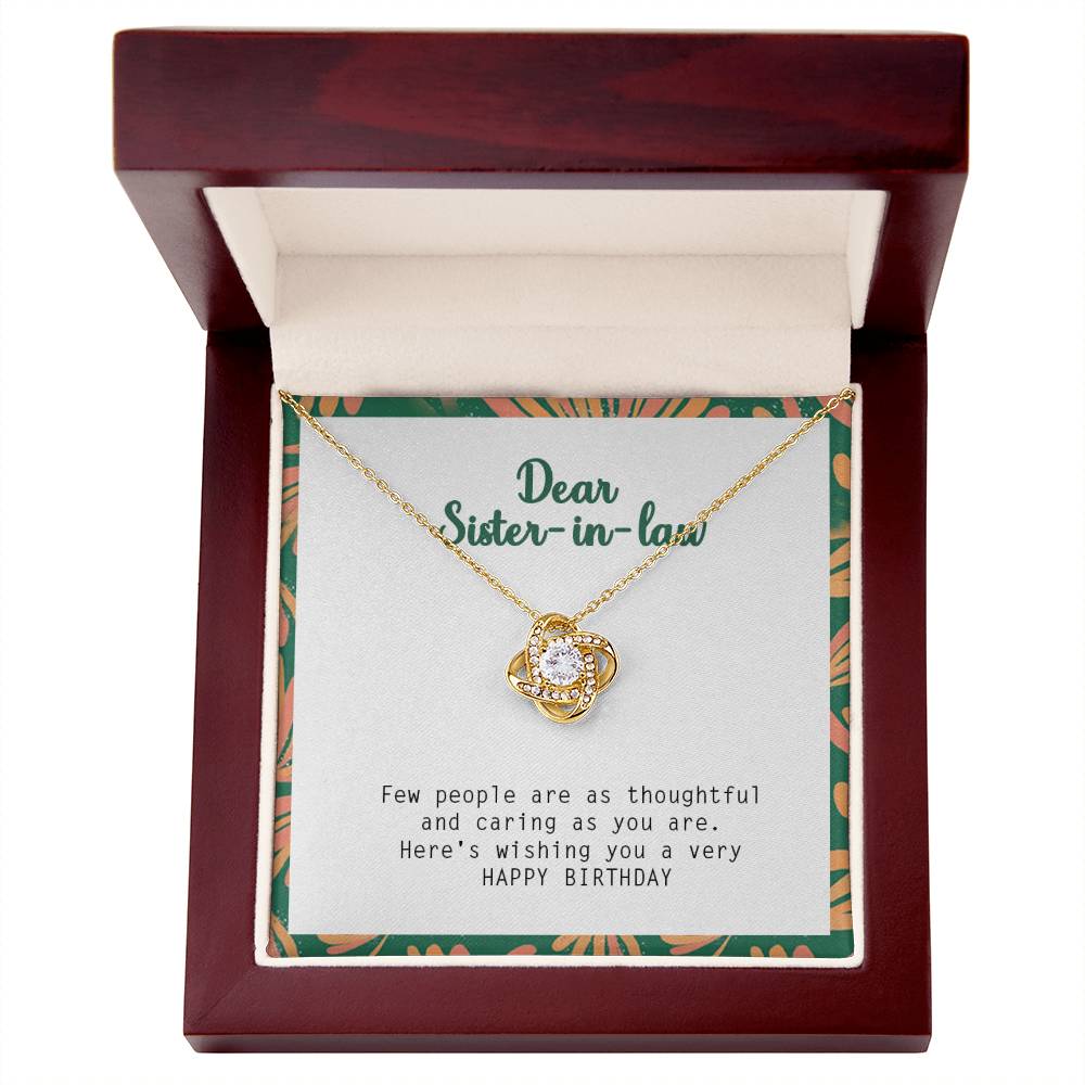 Happy Birthday Gift for Sister In Law - 925 Sterling Silver Pendant