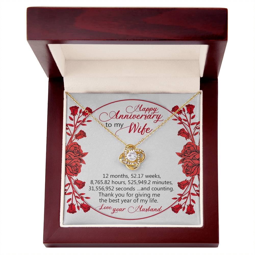 Thanks you for giving me the best year of my life - Happy Aniversary