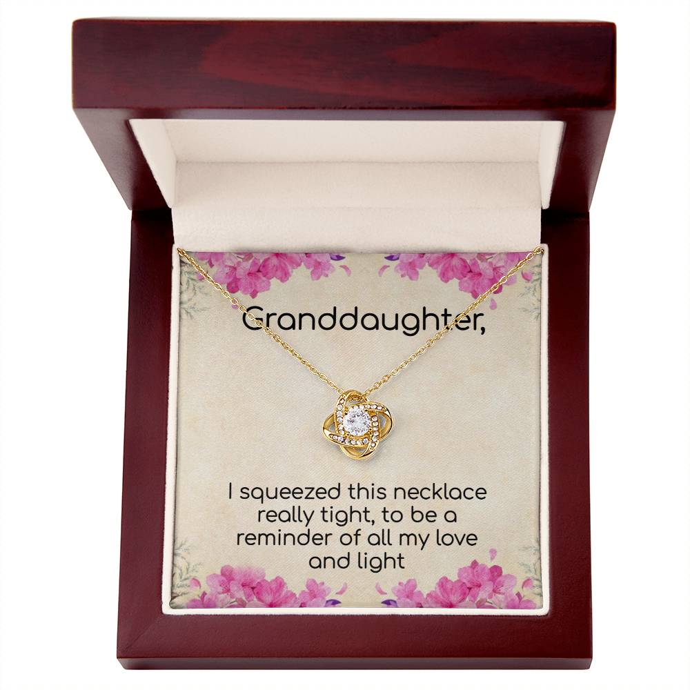 Granddaughter Love and Light Sparkling Necklace