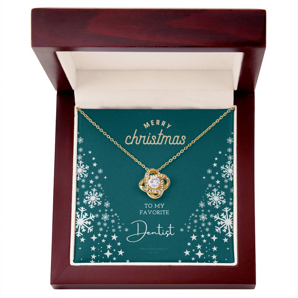 Christmas Gift for Dentist, Necklace Gift for Woman Dentist, To My Favorite Dentist, Merry Christmas, X-Mas Jewelry Gift for Dentist