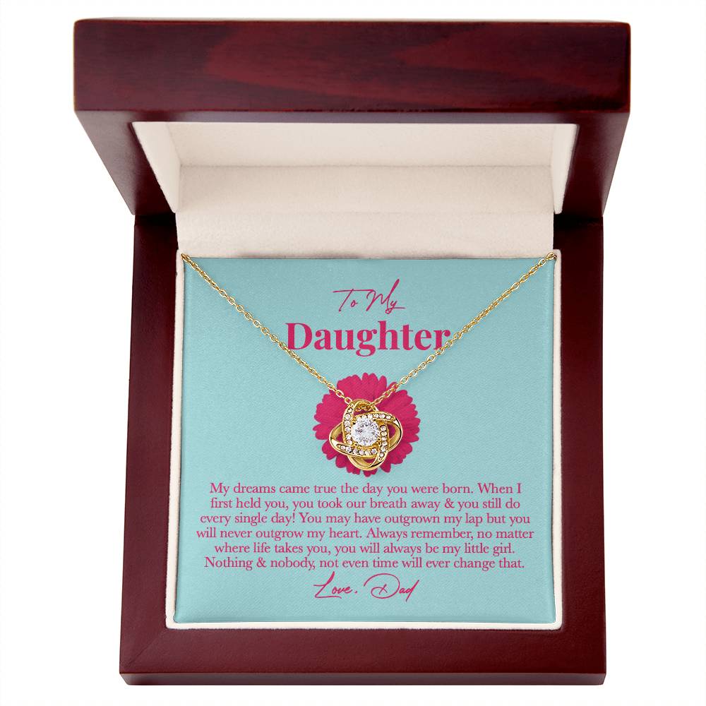 Dad Daughter Necklace - Always Remember, You’re My Little Girl on New Year’s Eve
